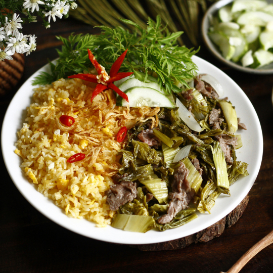 cơm dưa bò
