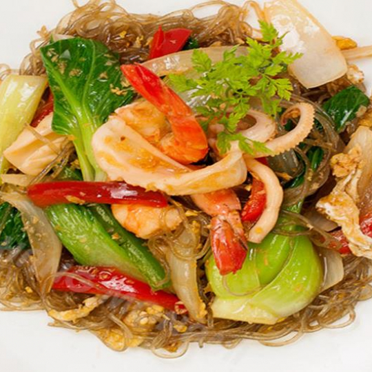 miến xào hải sản