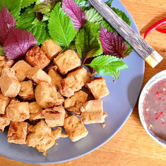 đậu hủ chiên giòn