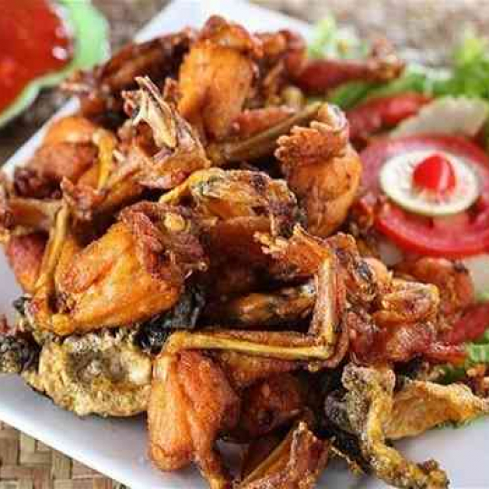 ếch chiên nước mắm