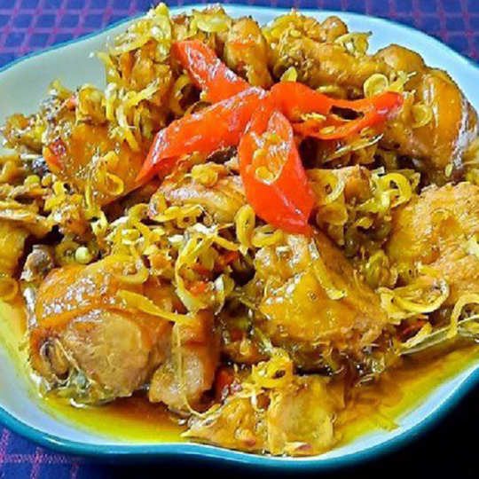 gà kho sả ớt