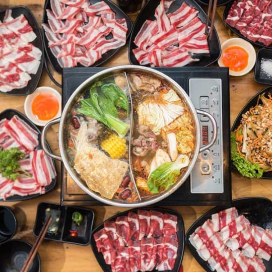 lẩu riêu cua ba chỉ bò mỹ