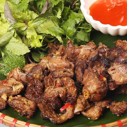 sườn heo nướng riềng mẻ